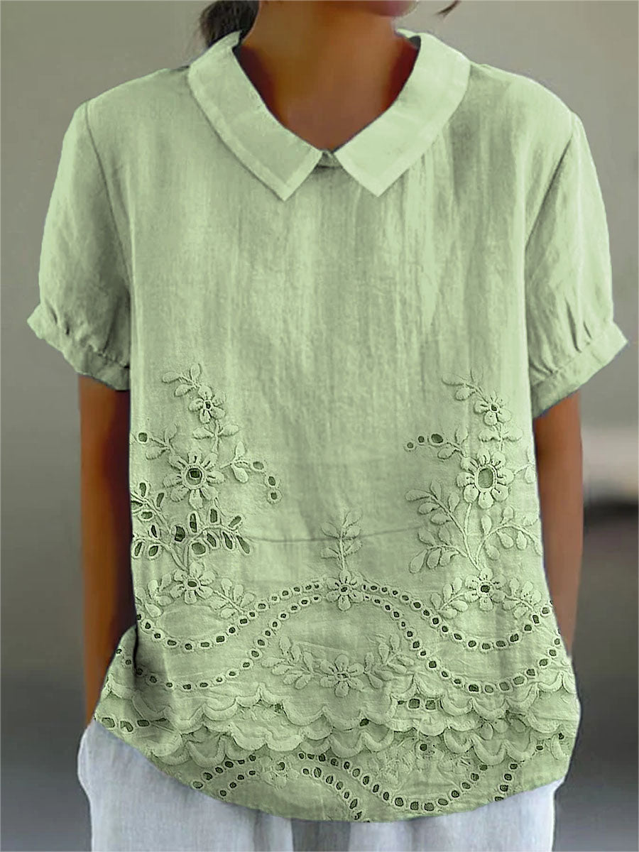 Bea™ - Floral Collared Top