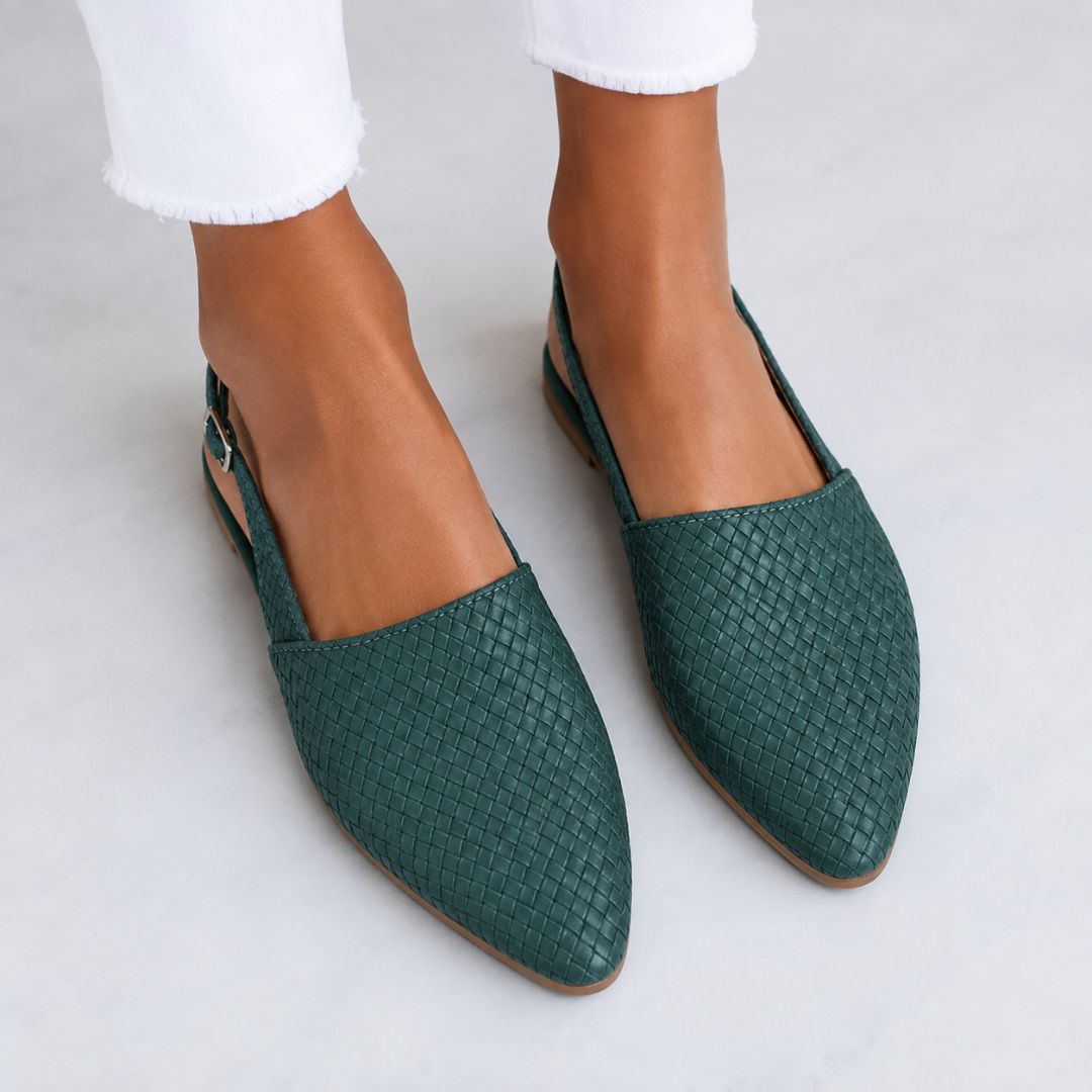 Caletta Braided Slingback Mules