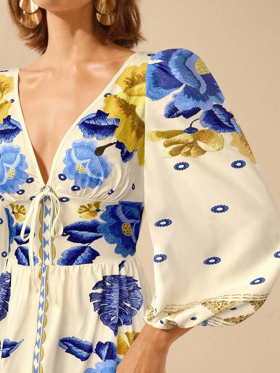 Lillian™ | Floral Holiday Dress