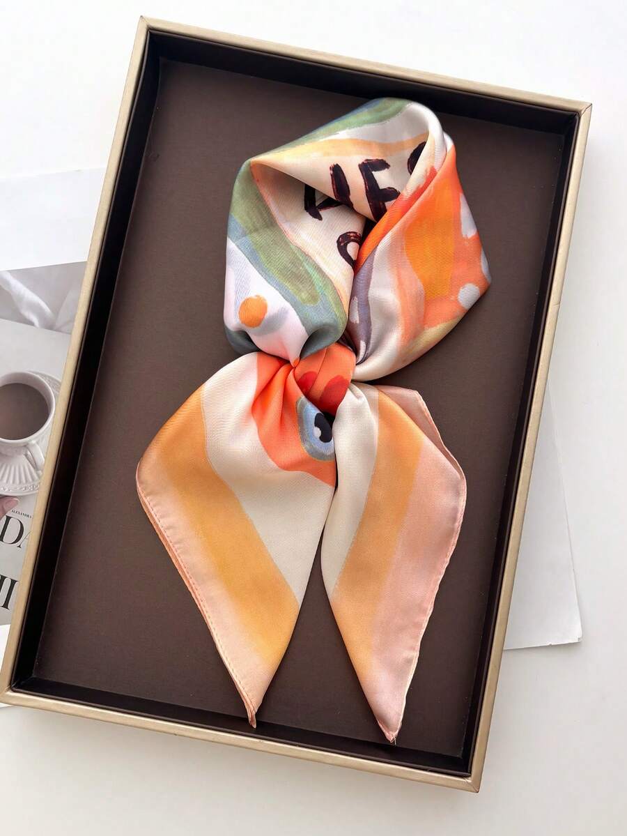Sable | Zandbeige Satijnen Sjaal