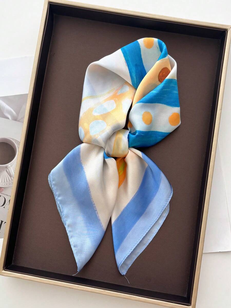 Belle | Babyblauw Satijnen Sjaal