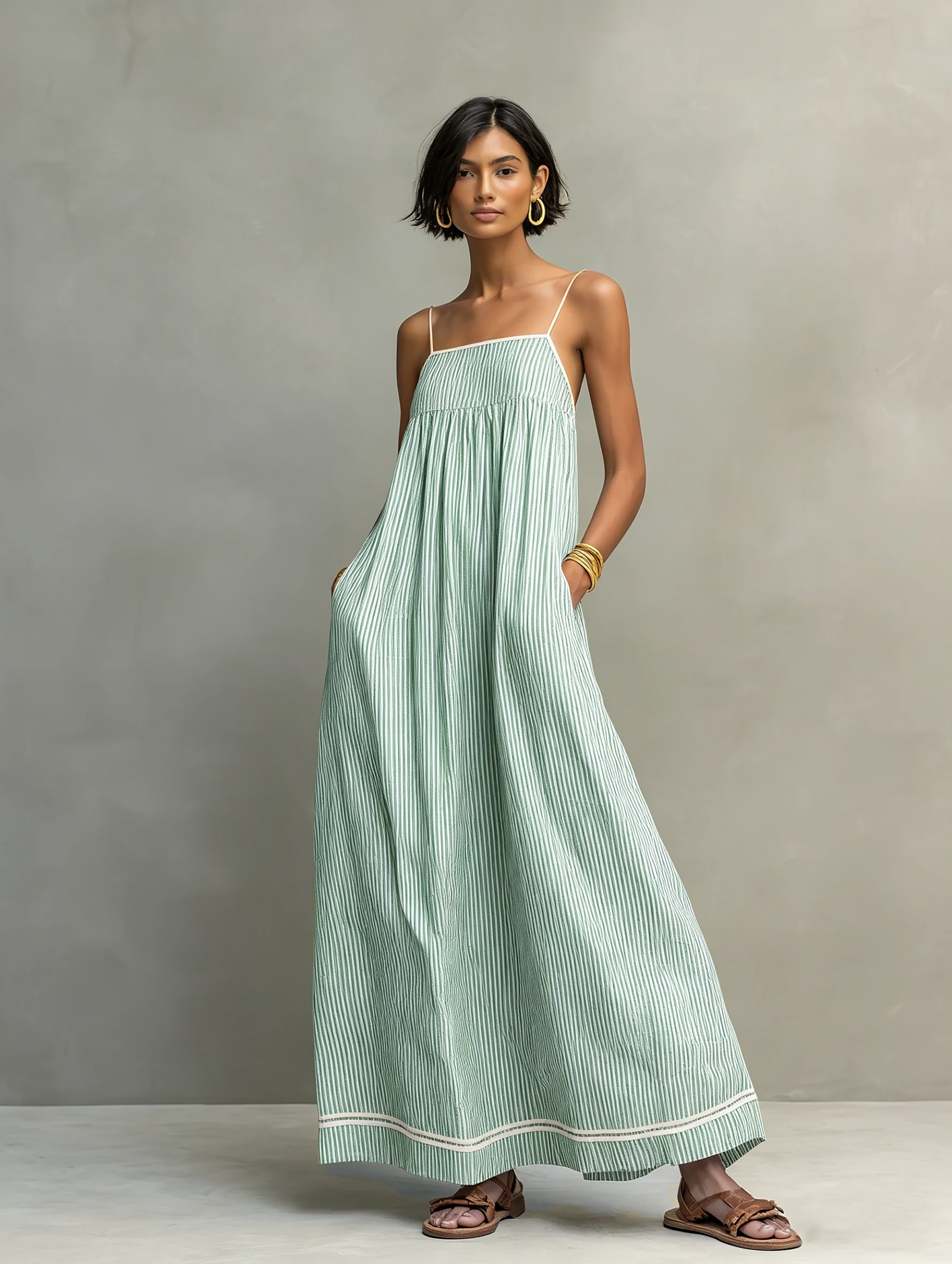 Aurora – Breezy Striped Maxi Dress