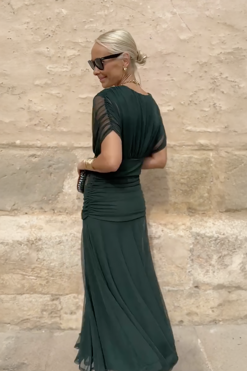 Alison™ | Elegant V-neck Fantasy Party Maxi Dress