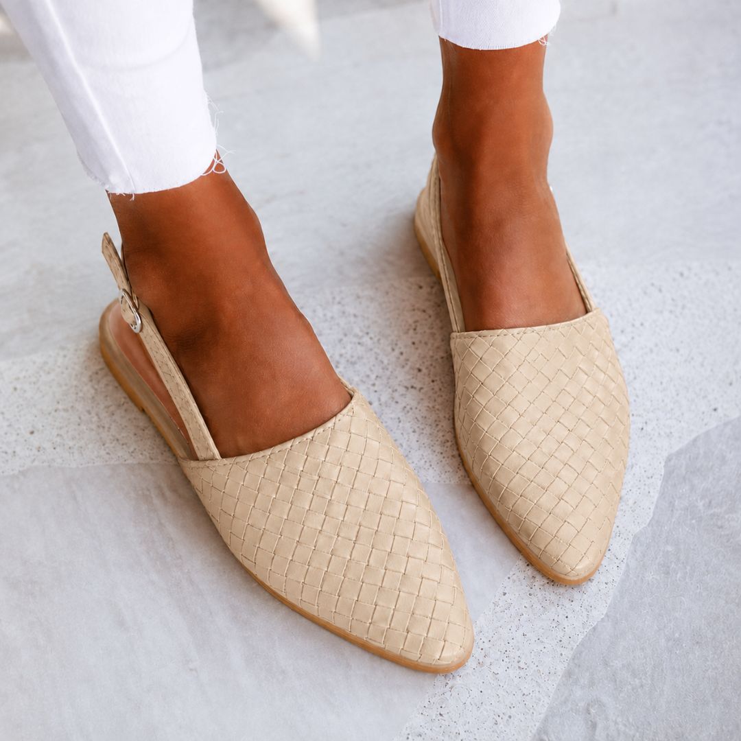 Caletta Braided Slingback Mules