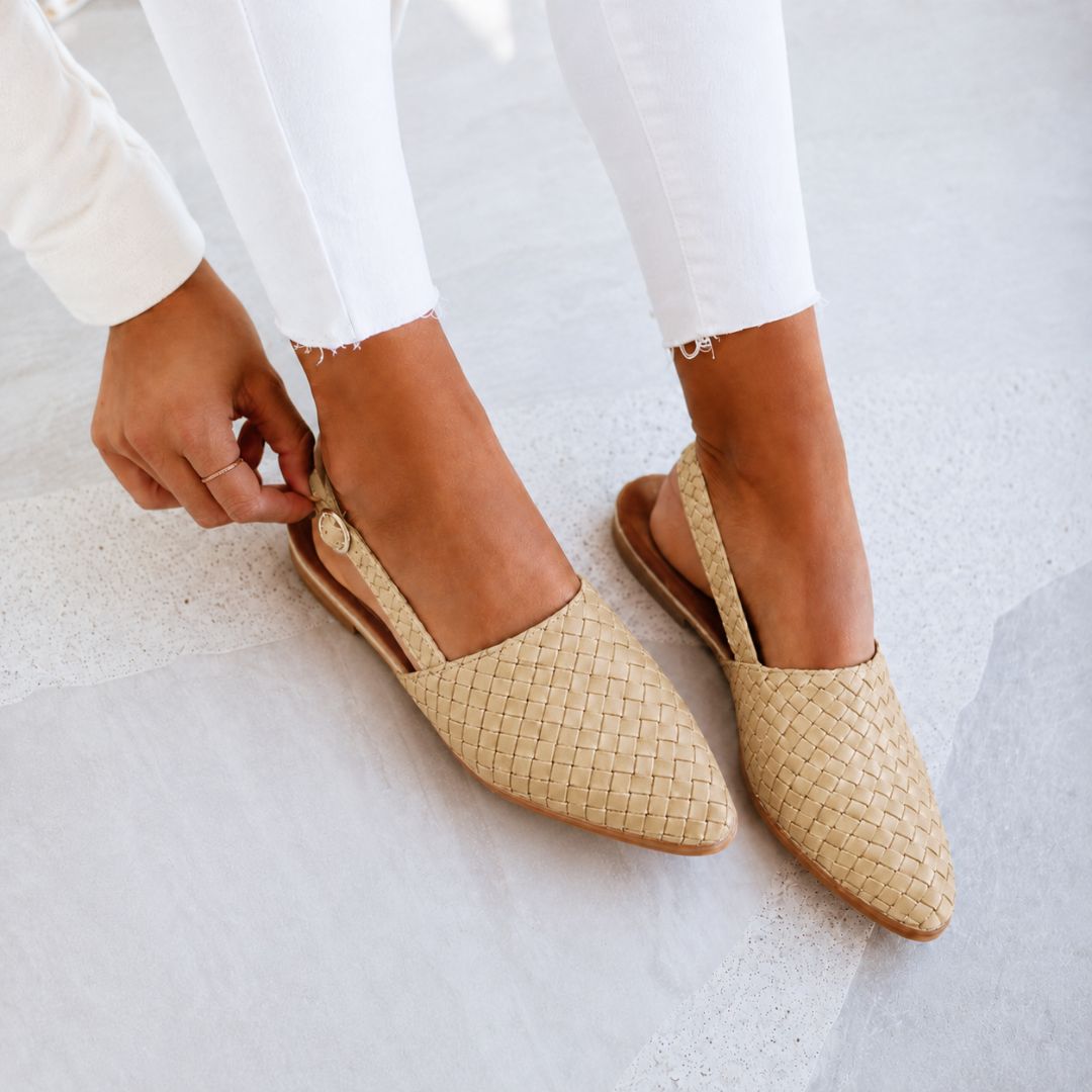 Caletta Braided Slingback Mules