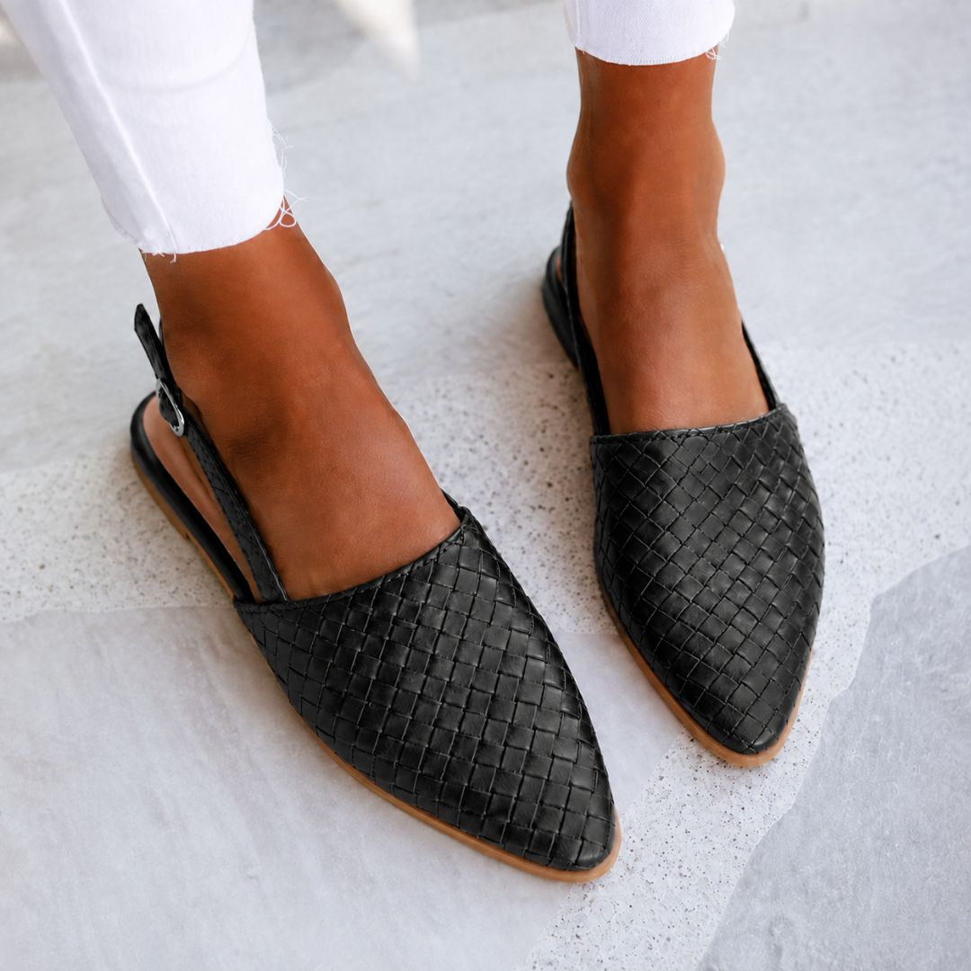 Caletta Braided Slingback Mules