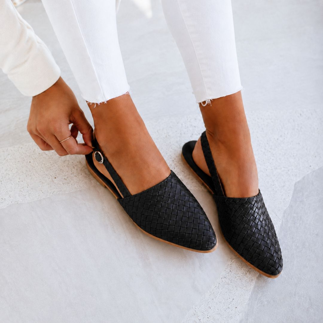 Caletta Braided Slingback Mules