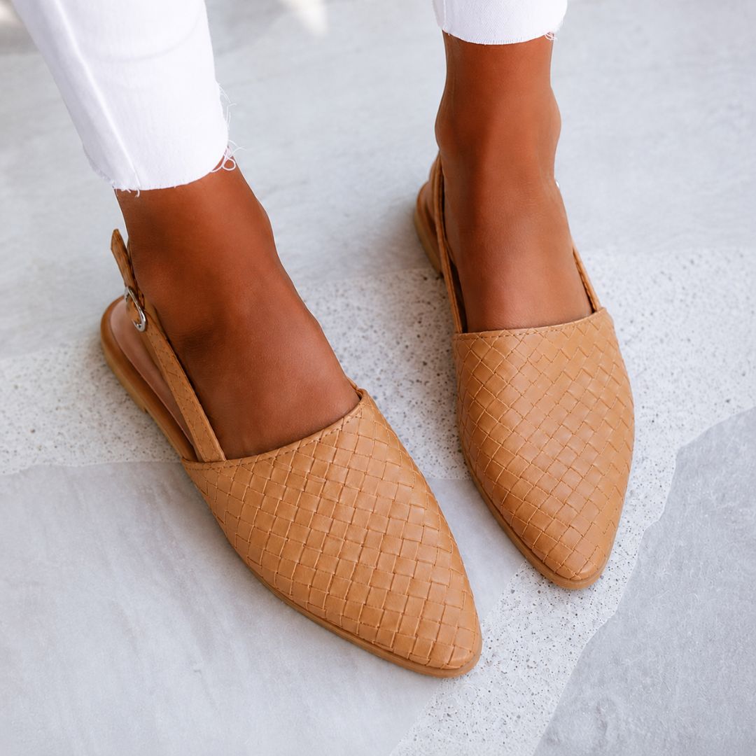 Caletta Braided Slingback Mules