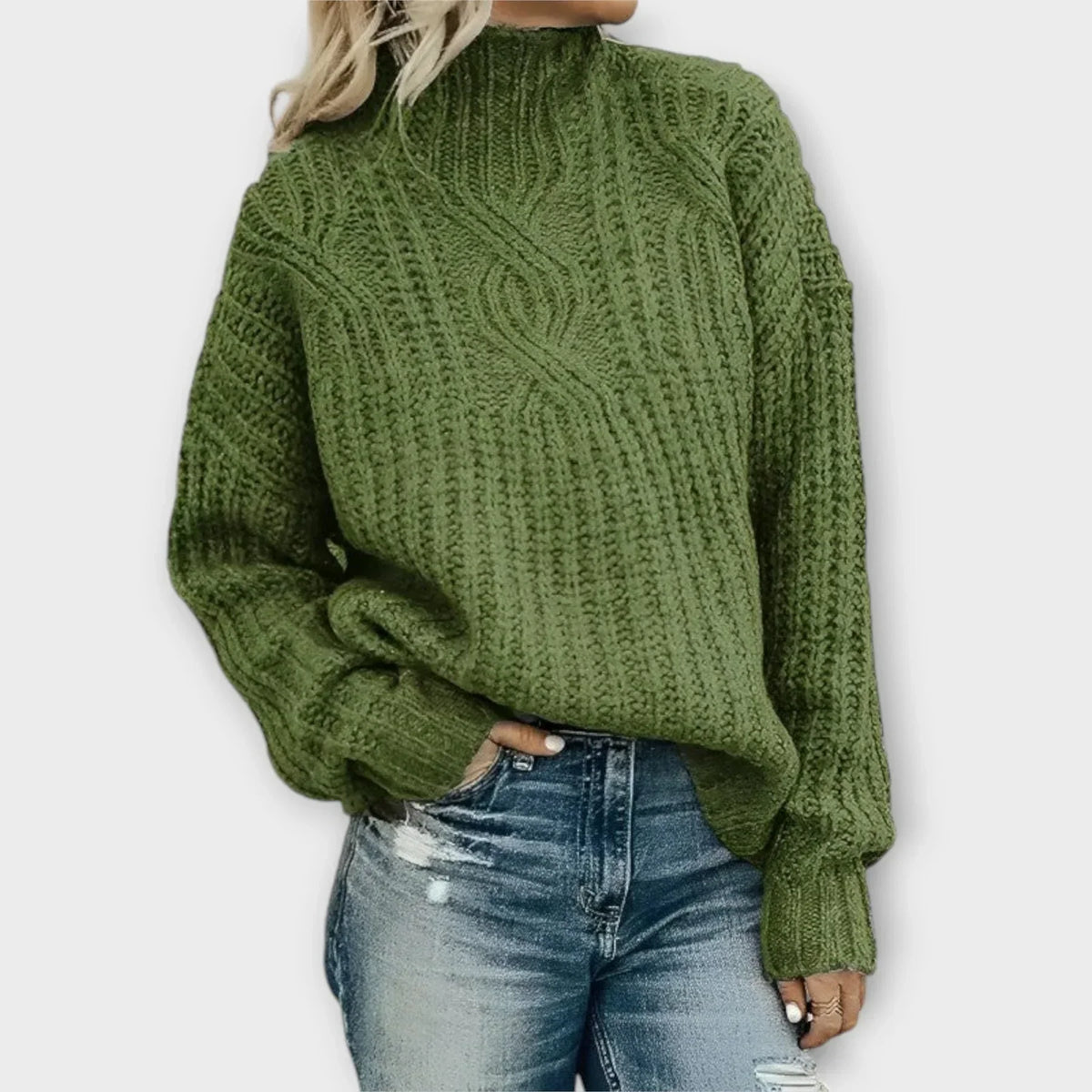 Liv | Modern High-Neck Sweater