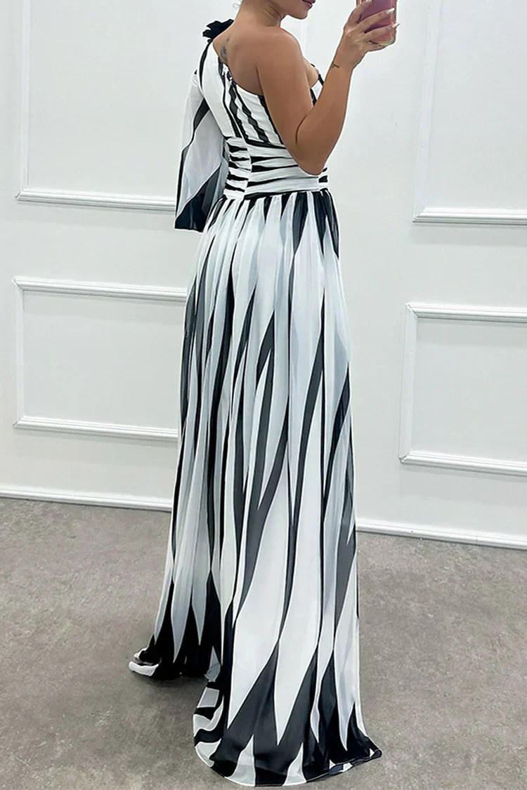 Cordelia | Women's Wedding Guest One Shoulder Asymmetric Maxi Dress