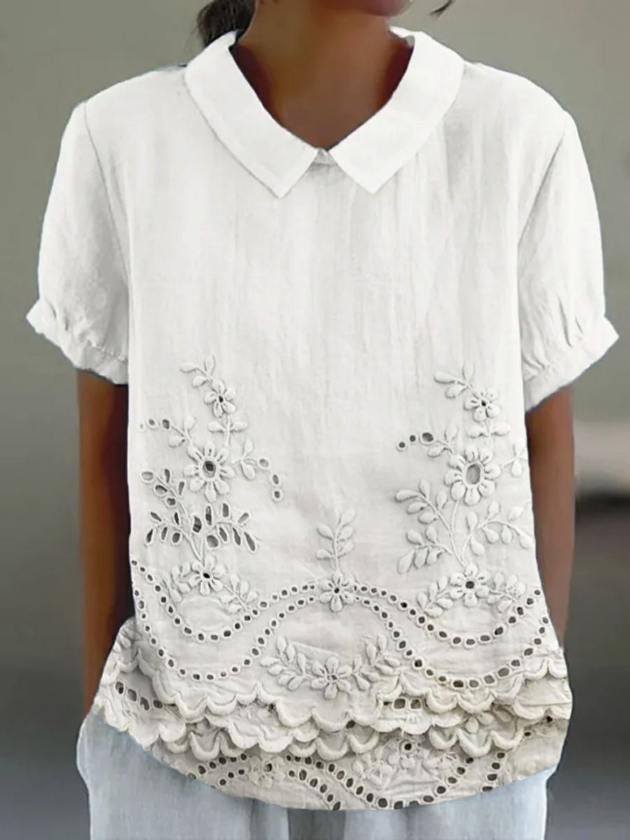 Bea™ - Floral Collared Top