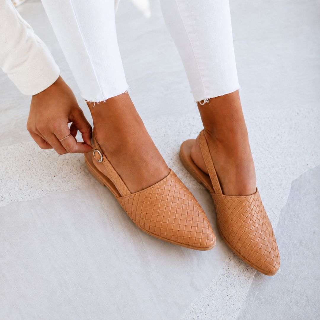 Caletta Braided Slingback Mules