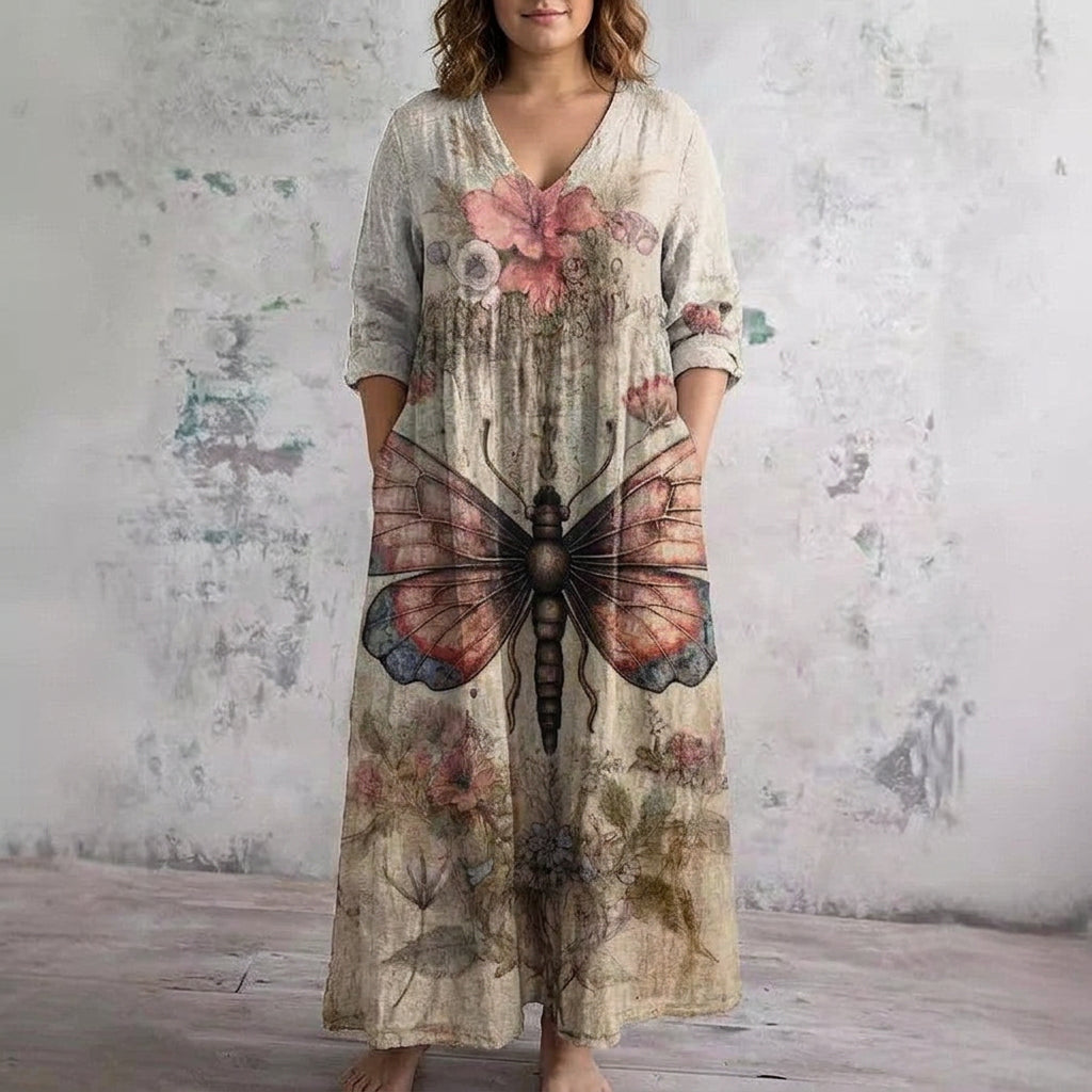 Seraphina | Butterfly Bloom Maxi Dress