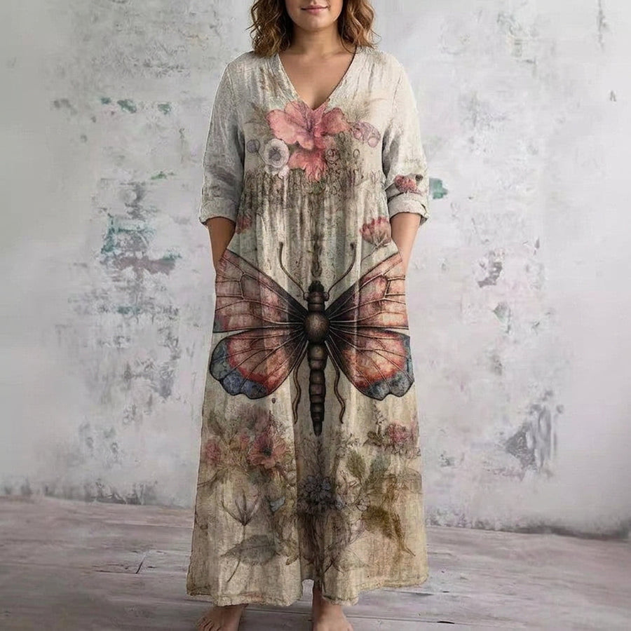Seraphina | Butterfly Bloom Maxi Dress