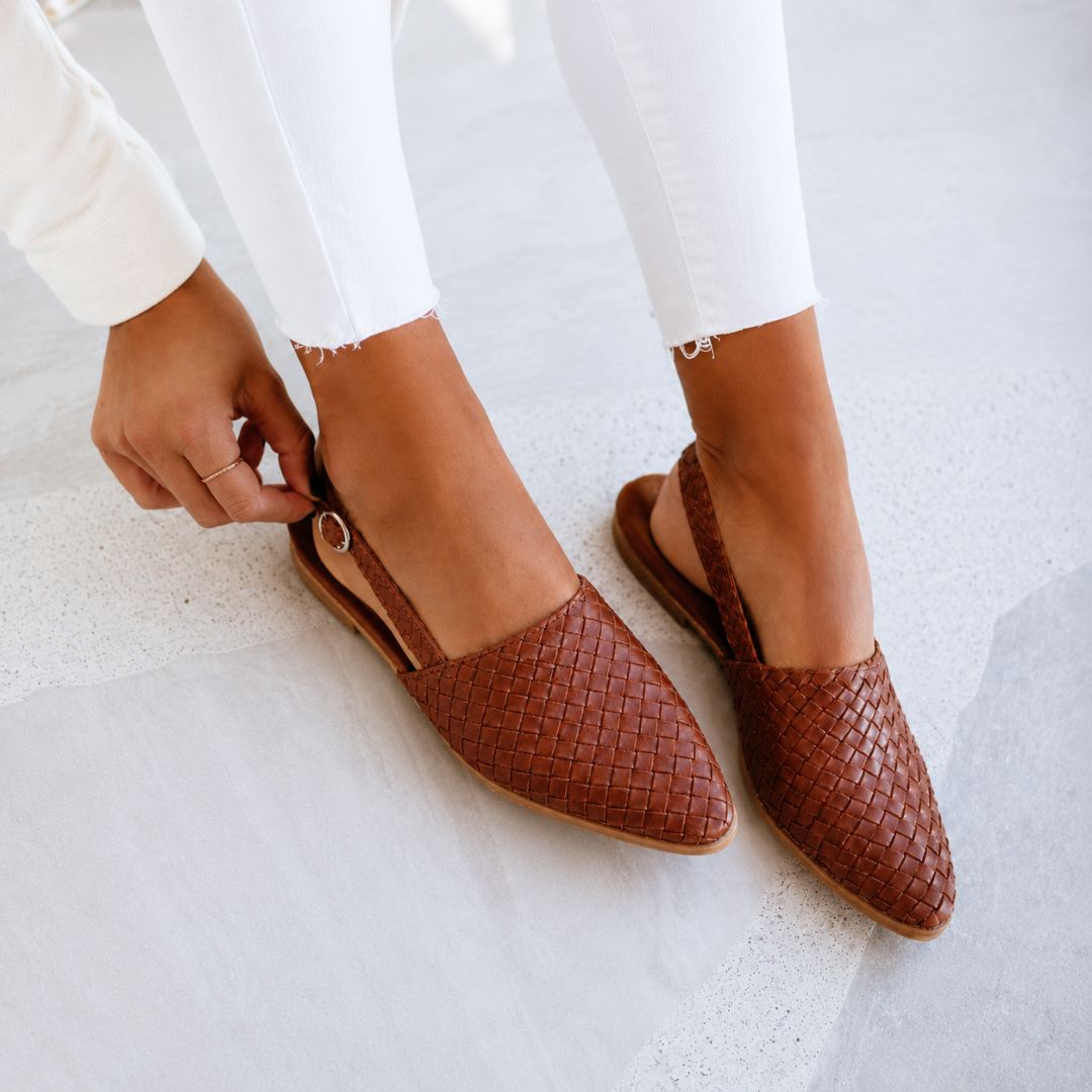 Caletta Braided Slingback Mules