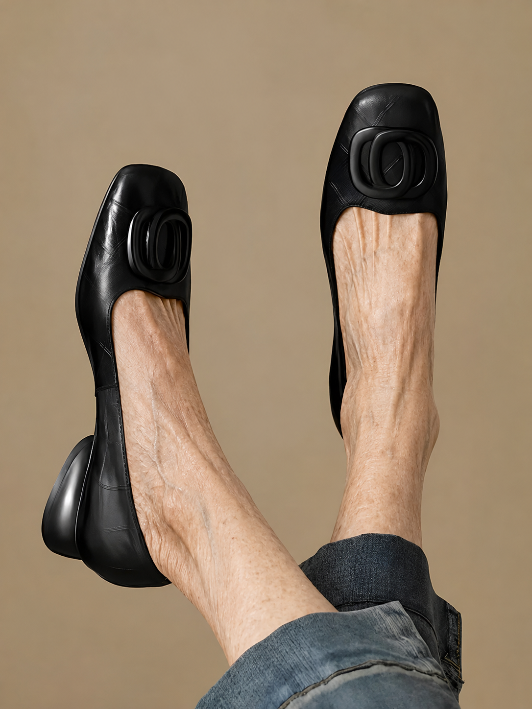 Faith™ Elegant Leather Ballet Flats