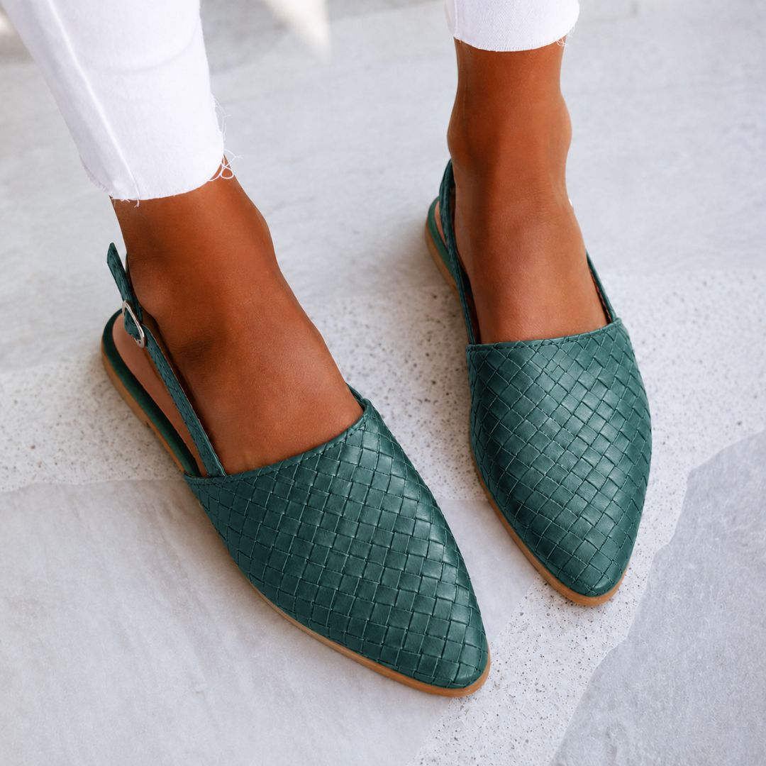 Caletta Braided Slingback Mules