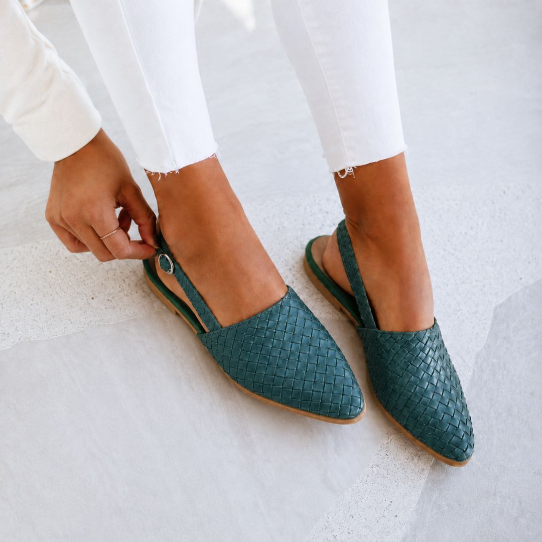 Caletta Braided Slingback Mules