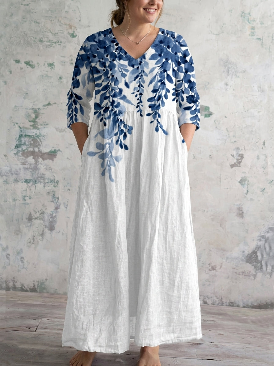 Celestia | Blue Willow Maxi Dress