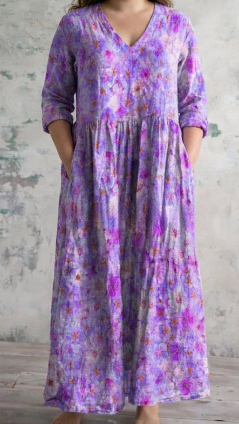 Lilavelle | Lavender Bloom Maxi Dress