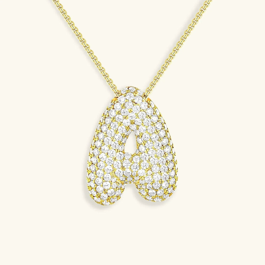 Bubble Initial Necklace