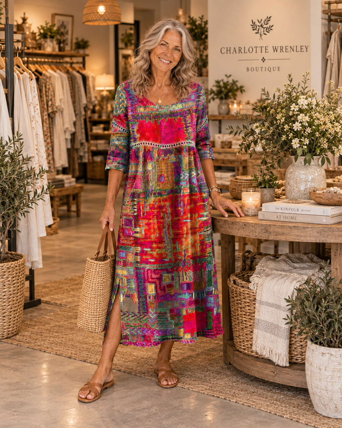Manuela - Dress with Ethnic Patchwork