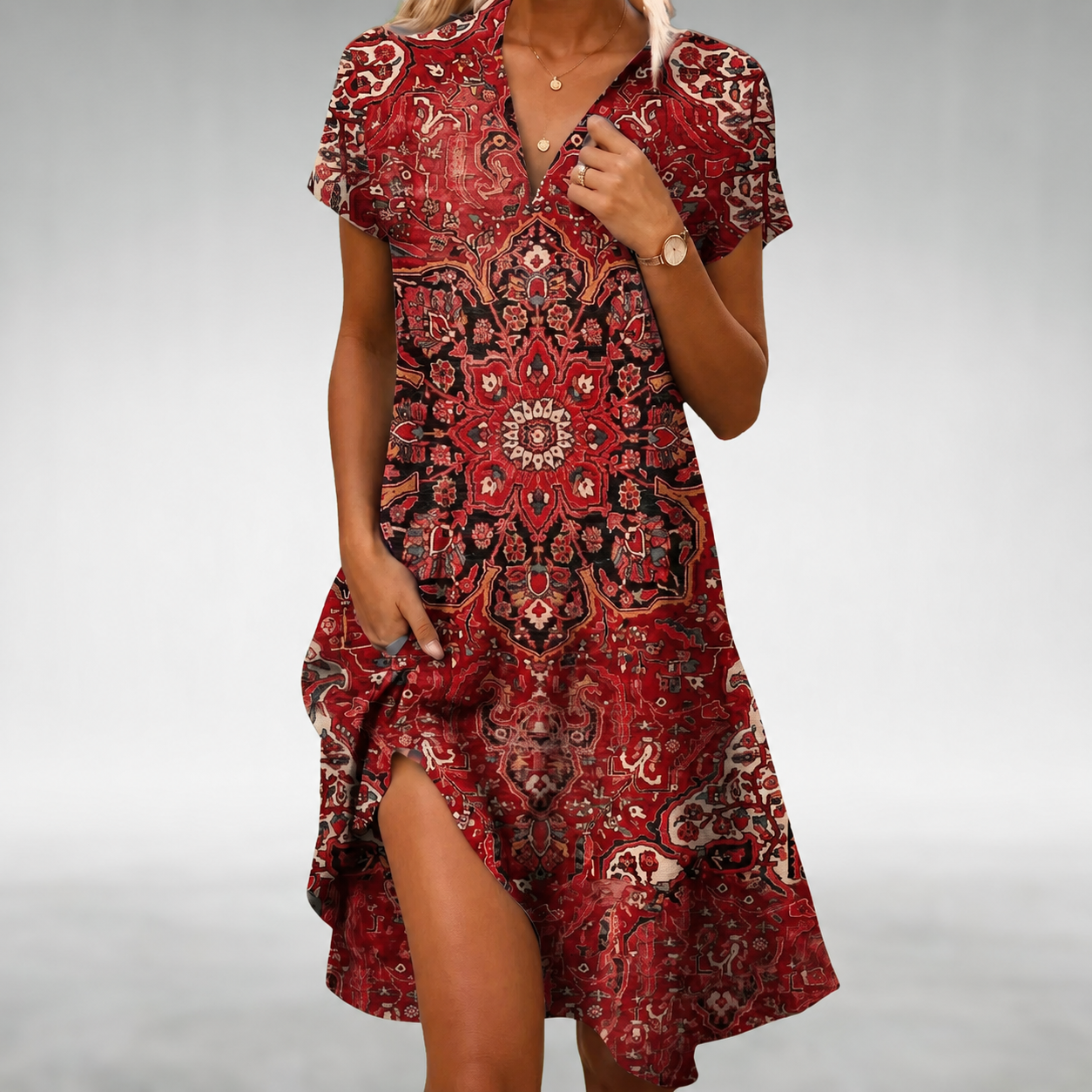 Moira™ Lightweight Comfort Midi Dress