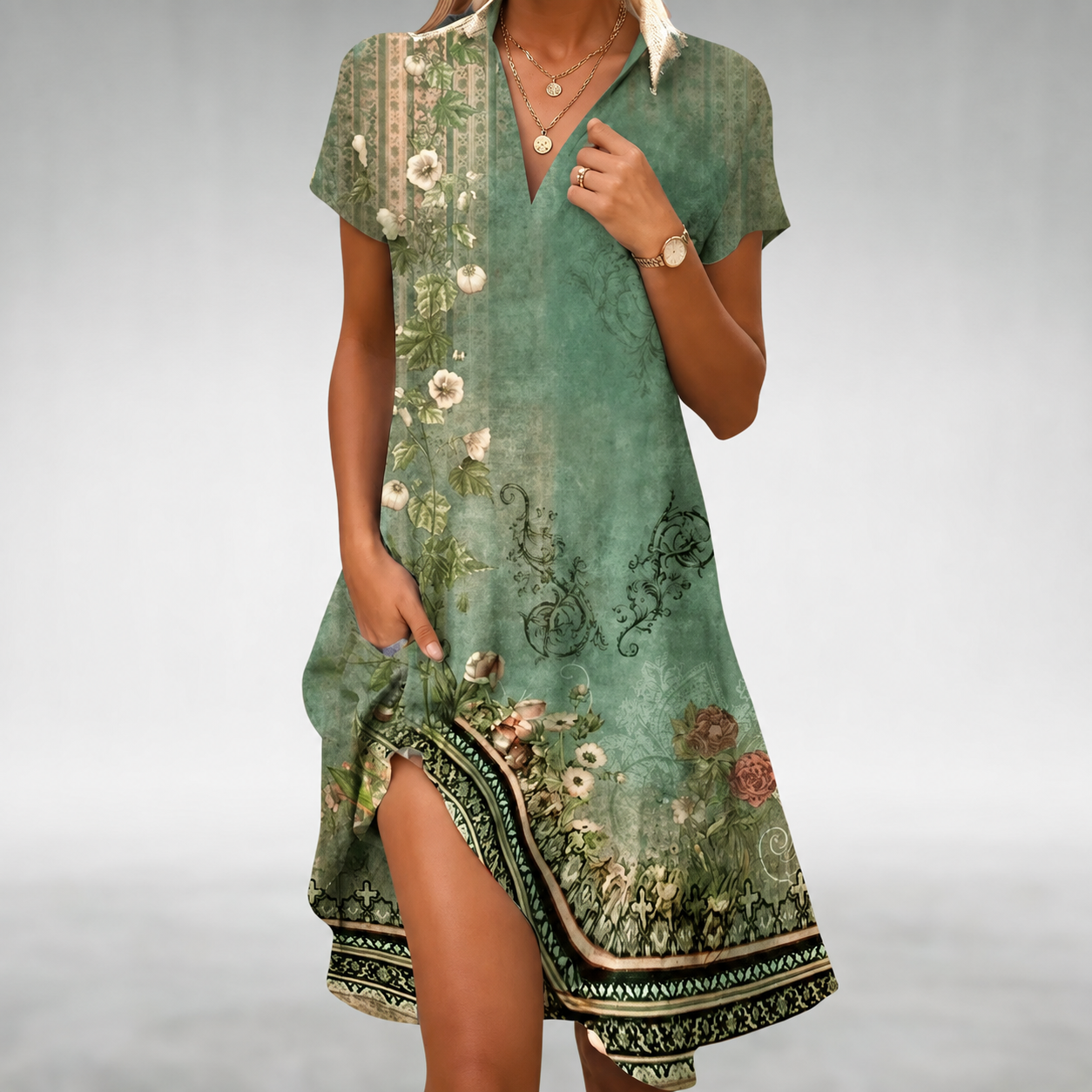Moira™ Lightweight Comfort Midi Dress