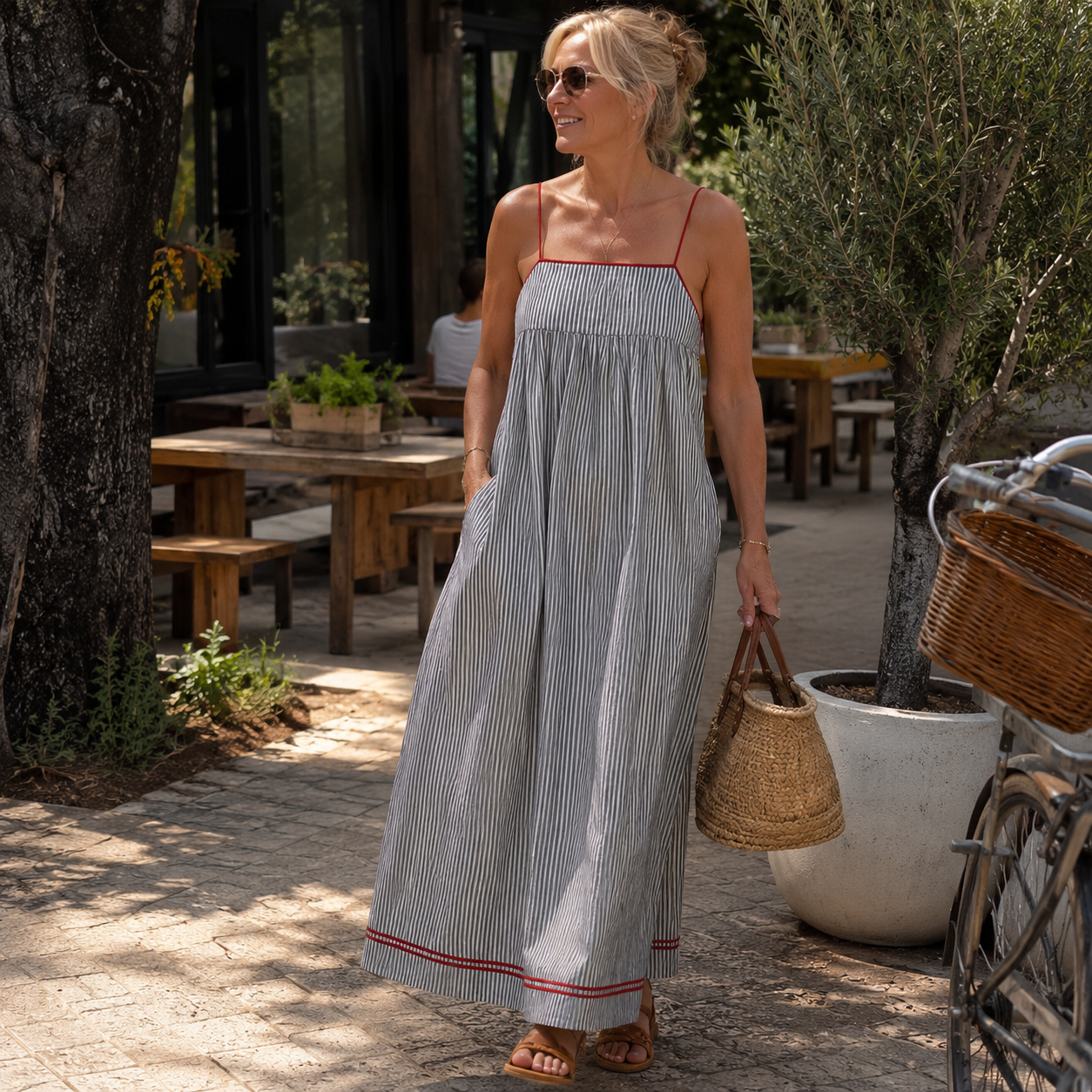 Aurora – Breezy Striped Maxi Dress