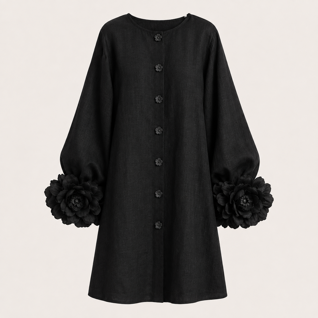 Florence | Floral Button-Front Mini Dress