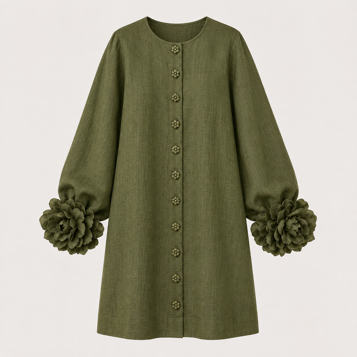 Florence | Floral Button-Front Mini Dress