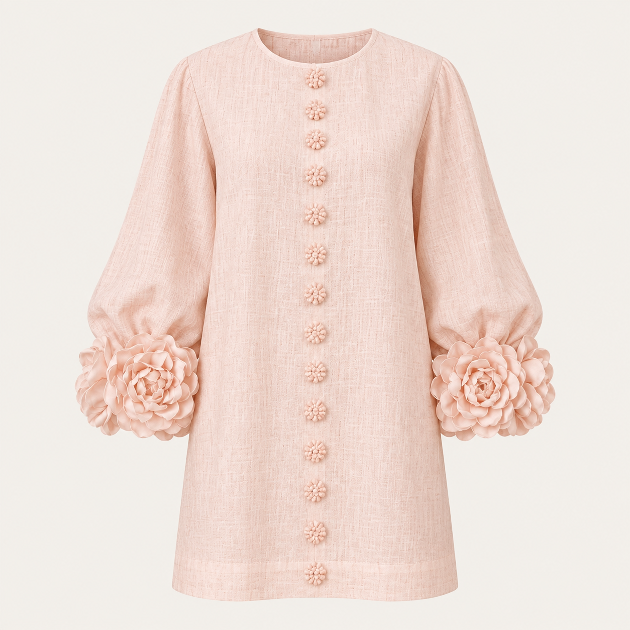Florence | Floral Button-Front Mini Dress