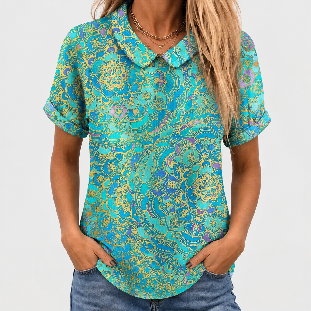 Lona™ - Paisley Collared Top