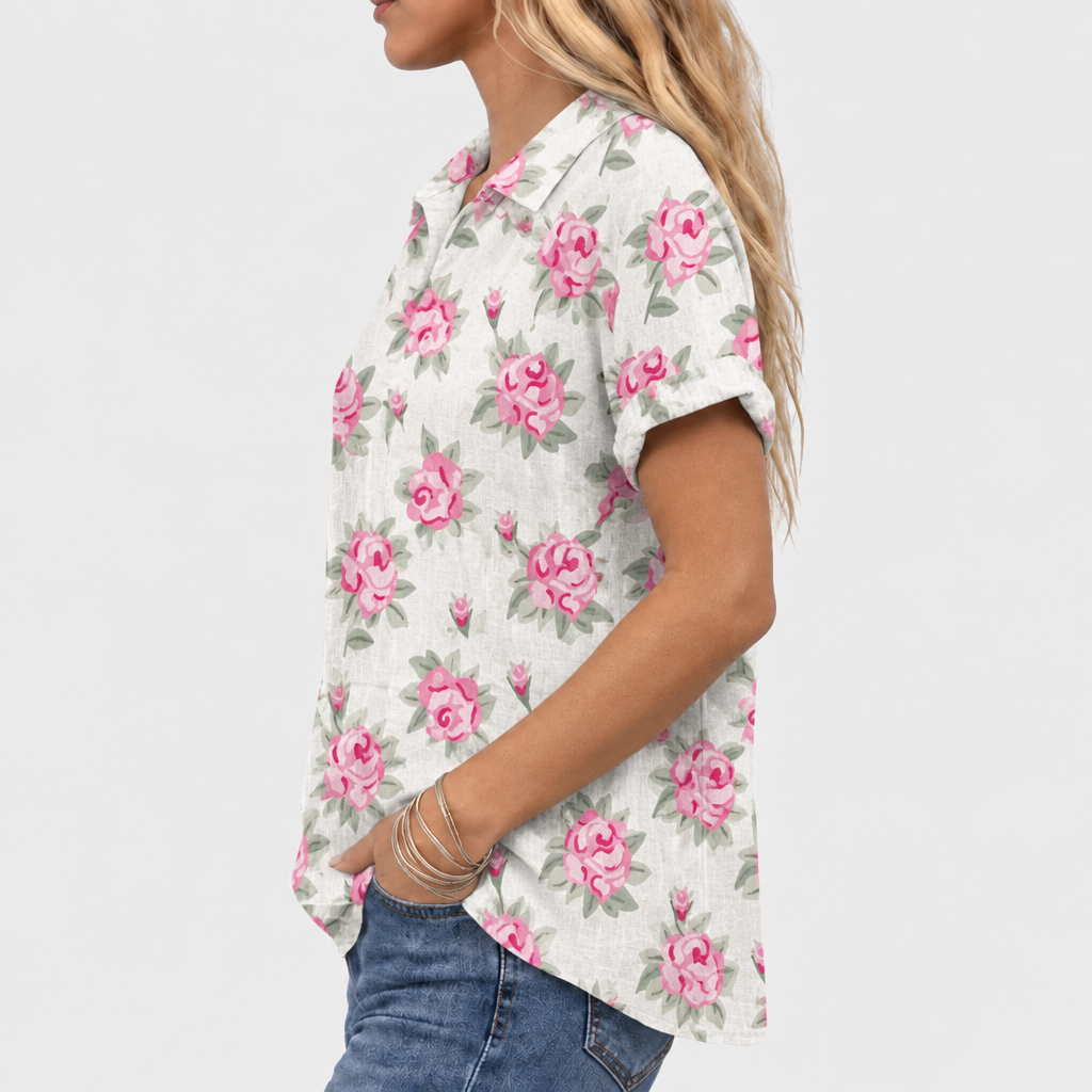 Lily™ - Rose Collared Top