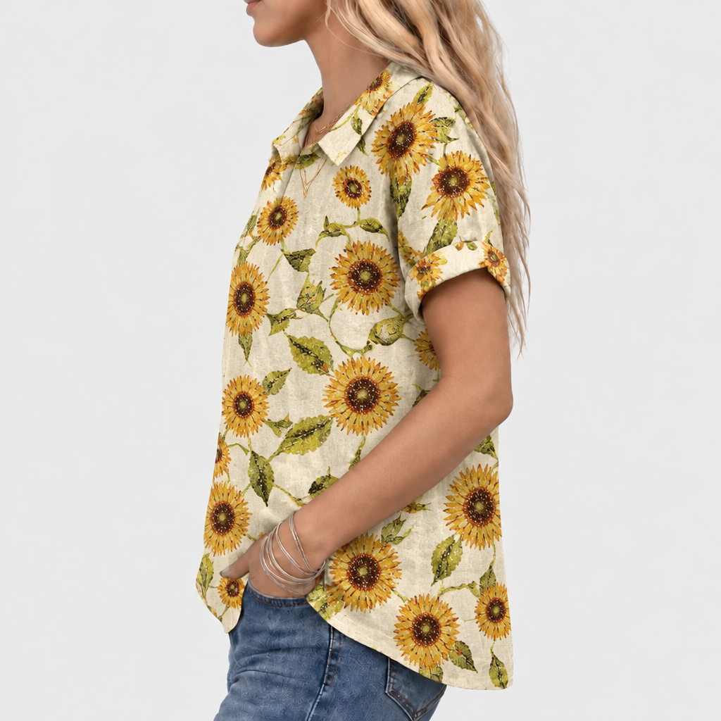 Maine™ - Sunflower Collared Top