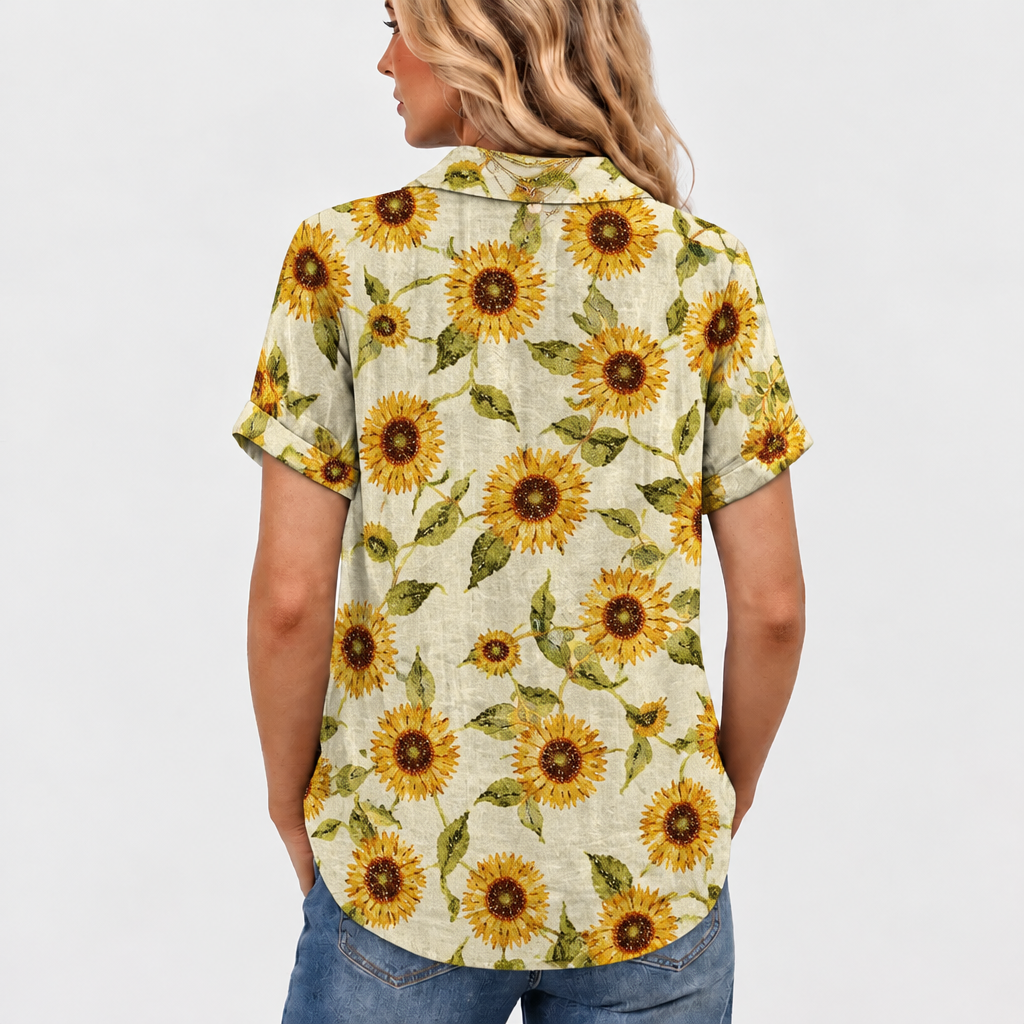 Maine™ - Sunflower Collared Top