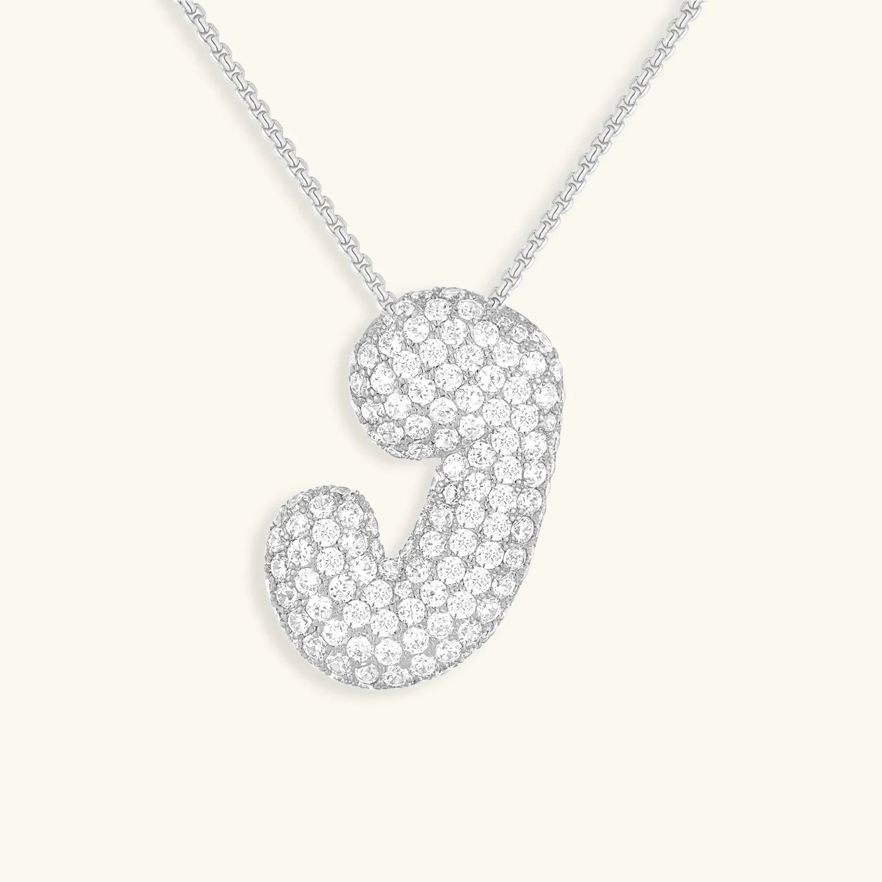 Bubble Initial Necklace
