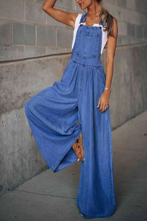 Ura™ | Vintage Wide Leg Fashion Jumpsuit
