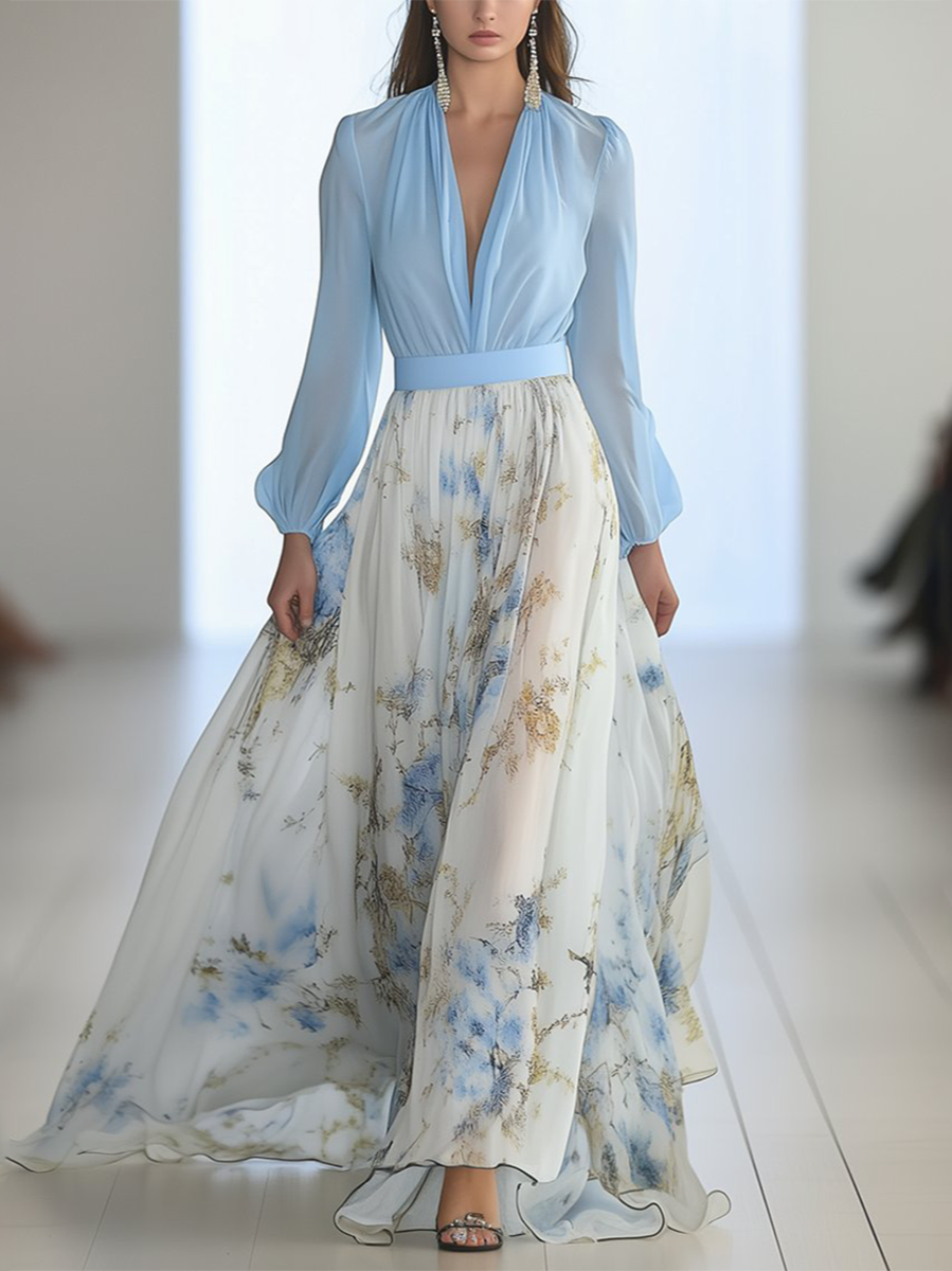 Kelli™ | Maxi Dress with Dazzling Floral Print