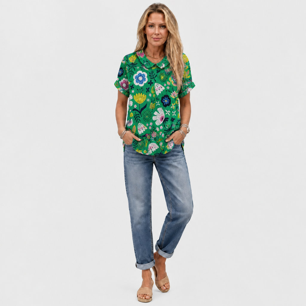 Maya™ - Garden Collared Top