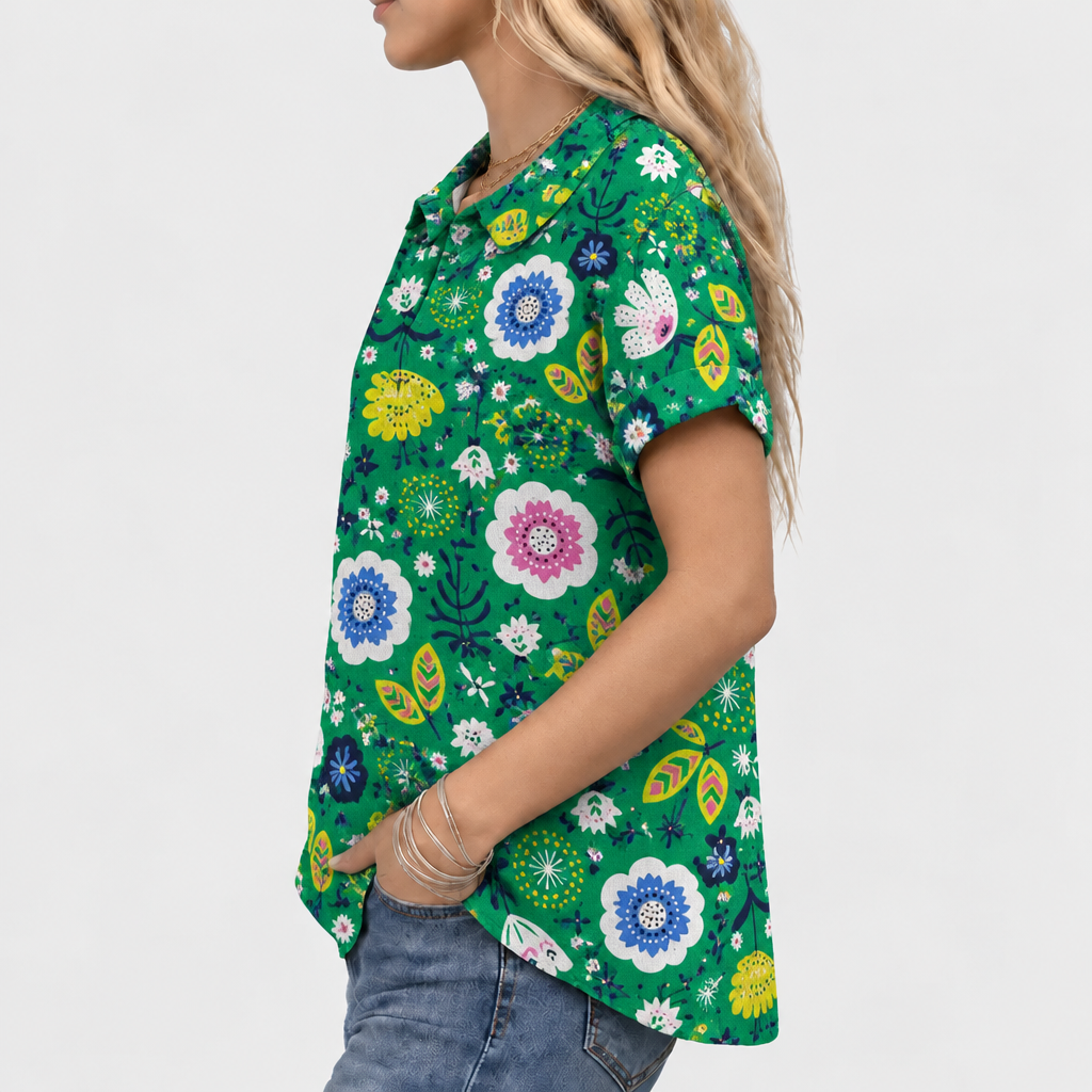 Maya™ - Garden Collared Top