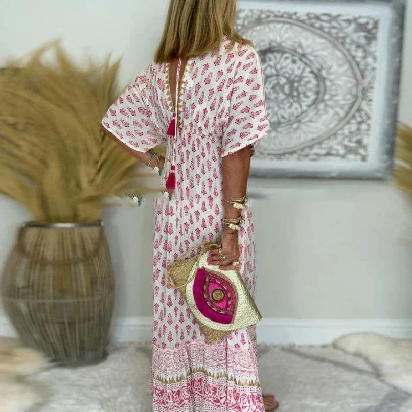 Women's Dress | Boho Print Maxi