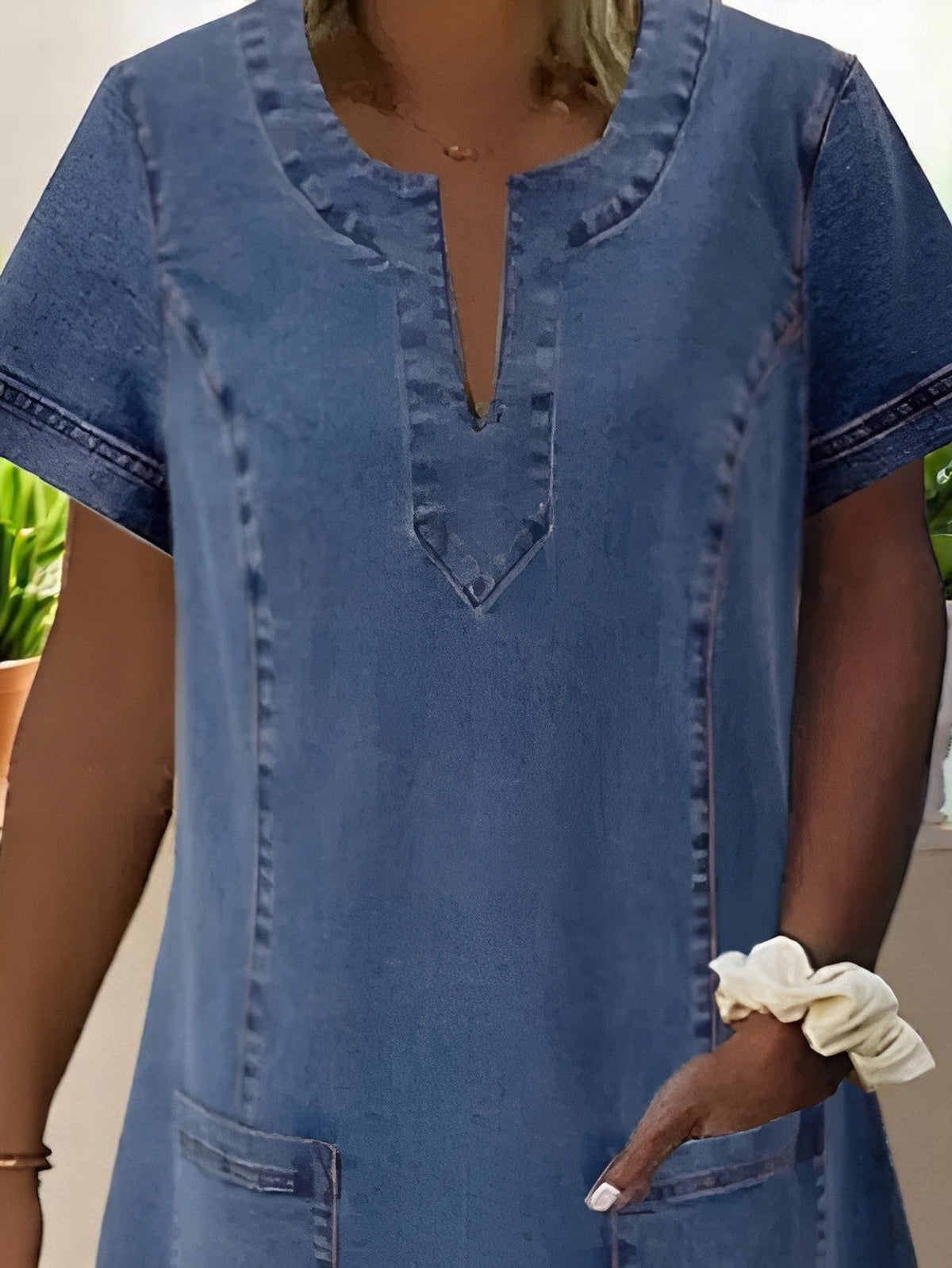 Claire™ | Soft Denim Dress