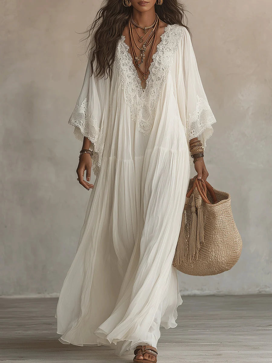 Nuria | Elegant Dress with Bat Sleeves