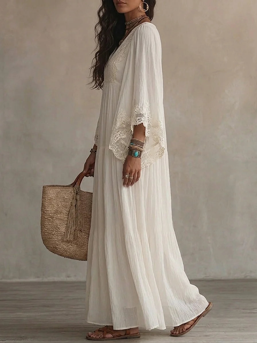 Nuria | Elegant Dress with Bat Sleeves