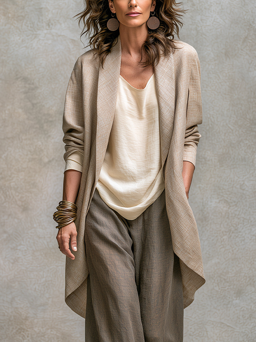 Eliana | Three-Piece Wide-Leg Suit Set