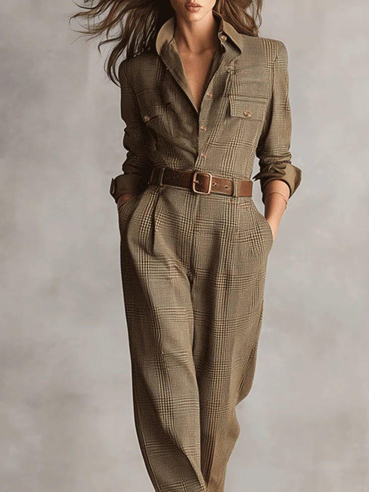 Mirabelle | Women's Tweed Jumpsuit