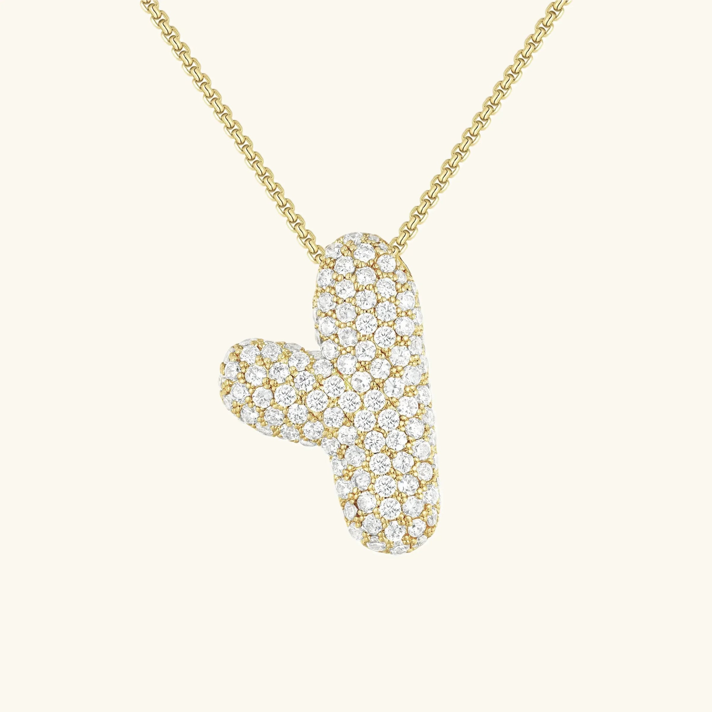 Bubble Initial Necklace