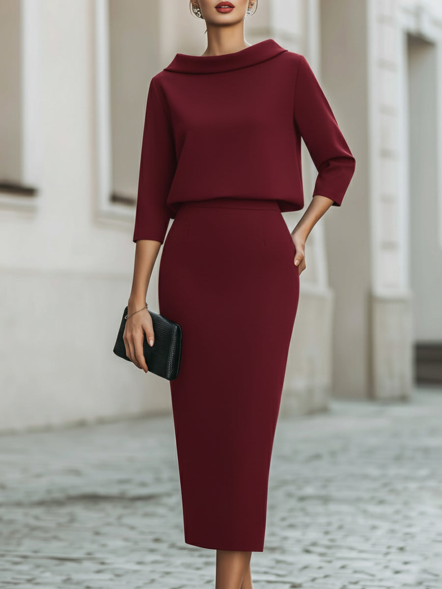 Brooks | Set with Boat Neckline