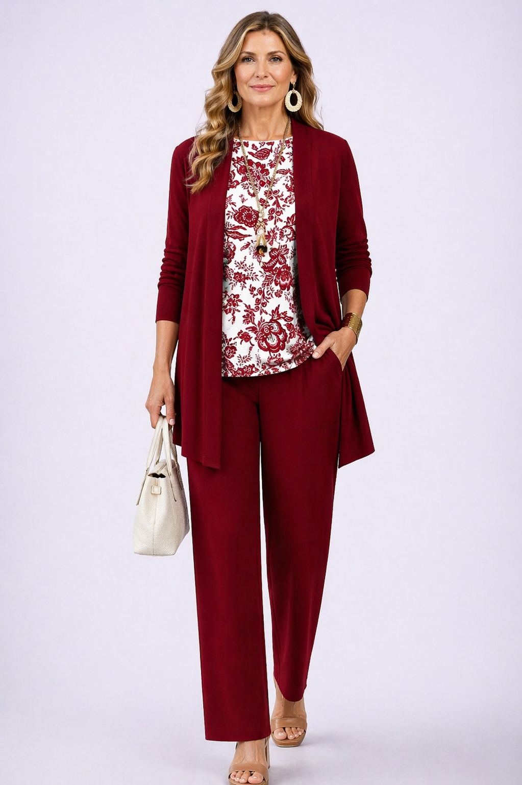 Geraldine | Three-Piece Cardigan Set